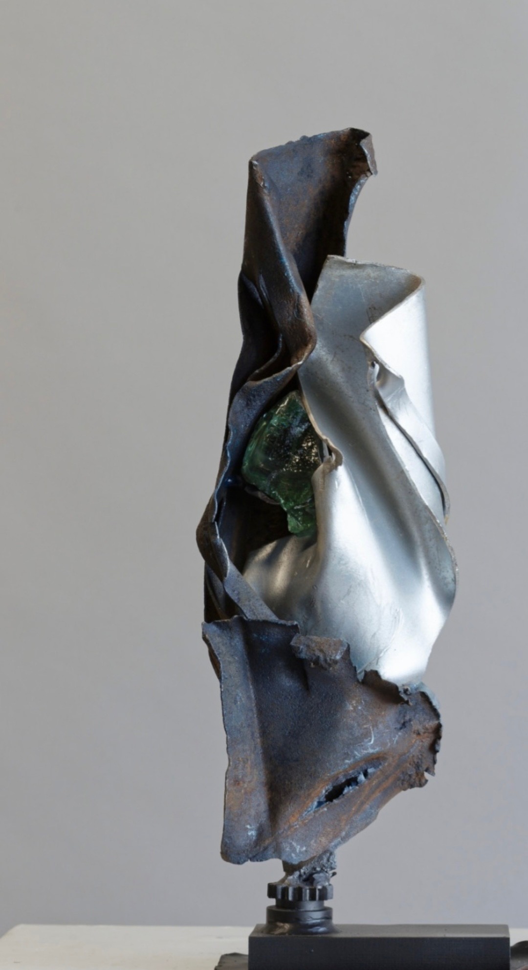 Sculpture feuille metal